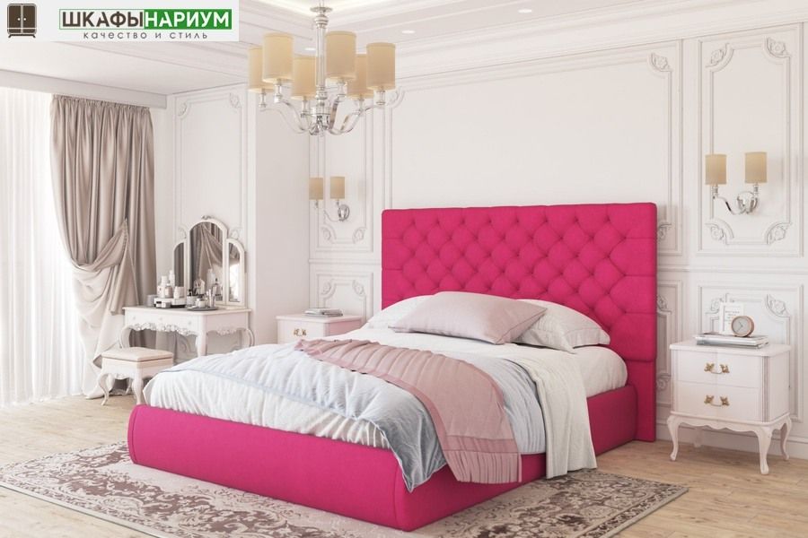 купить розовую кровать «Винтаж»